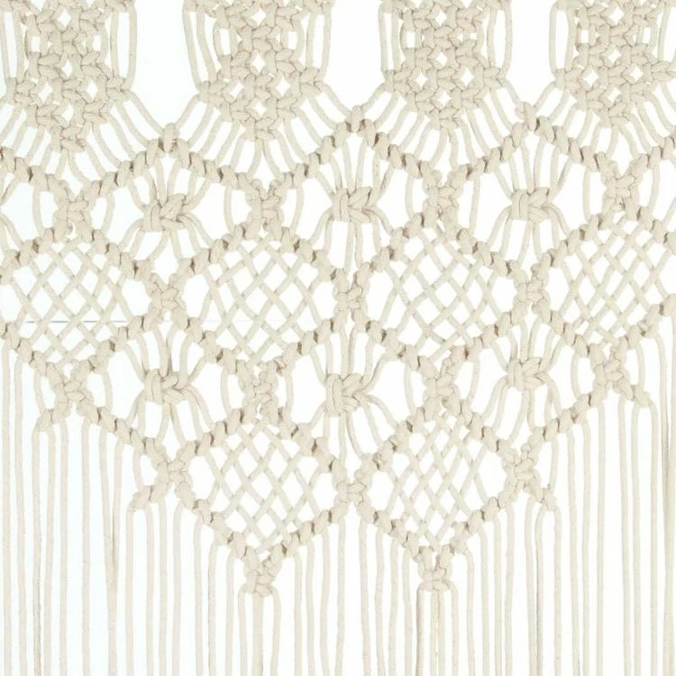 VIDAXL Rideau En Macrame 140x240 Cm Coton 6 VIDAXL Rideau En Macrame 140x240 Cm Coton – Image 4