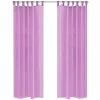VIDAXL Rideau Occultant 2 Pcs Voile 140 X 175 Cm Lilas -Auchan Boutique B2CD 833