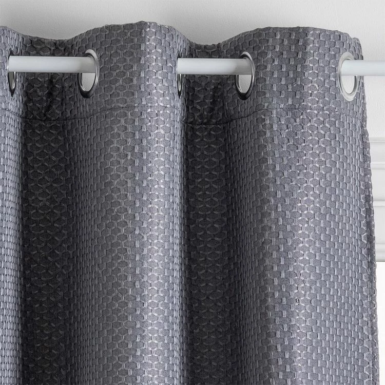 ATMOSPHERA Rideau Occultant à œillets 140x260 Mattone Gris 4 ATMOSPHERA Rideau Occultant à œillets 140x260 Mattone Gris – Image 2