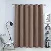 VIDAXL Rideau Occultant Avec Anneaux En Metal Taupe 290x245 Cm -Auchan Boutique B2CD 844