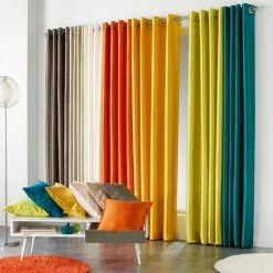 Paris Prix Rideau à Oeillets Shana 140x240cm Rouge -Auchan Boutique B2CD 854