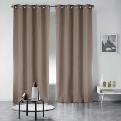 Paris Prix Rideau à Oeillets Essentiel 140x280cm Taupe 8 Paris Prix Rideau à Oeillets Essentiel 140x280cm Taupe -Auchan Boutique B2CD 861