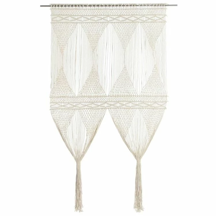VIDAXL Rideau En Macrame 140x240 Cm Coton 3 VIDAXL Rideau En Macrame 140x240 Cm Coton