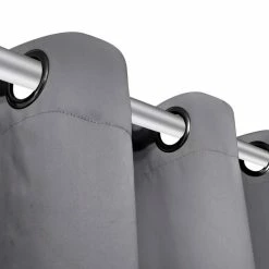 VIDAXL Rideau Occultant Avec œillets Metalliques 270 X 245 Cm Gris 11 VIDAXL Rideau Occultant Avec œillets Metalliques 270 X 245 Cm Gris -Auchan Boutique B2CD 882