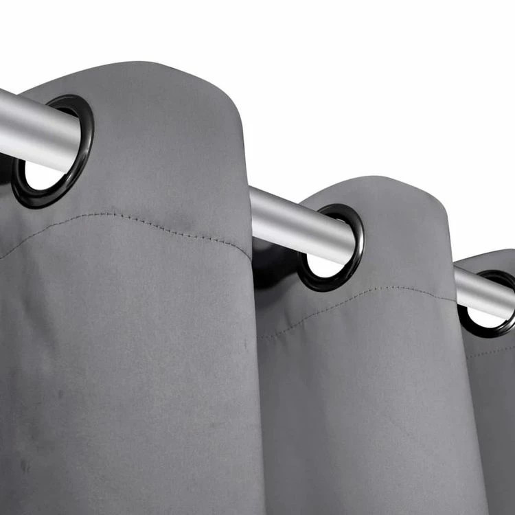 VIDAXL Rideau Occultant Avec œillets Metalliques 270 X 245 Cm Gris 7 VIDAXL Rideau Occultant Avec œillets Metalliques 270 X 245 Cm Gris – Image 5