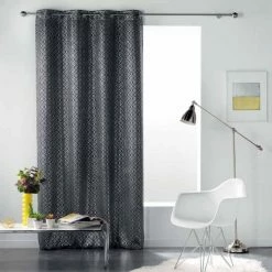 Paris Prix Rideau Occultant Genesis 135x240cm Anthracite -Auchan Boutique B2CD 906