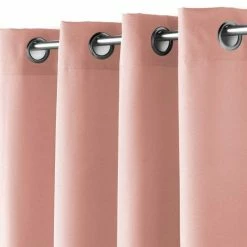 Paris Prix Rideau à Œillets Essentiel 140x180cm Rose Poudré -Auchan Boutique B2CD 908