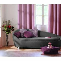 TOILINUX Lot De 2 Rideaux Unis Occultants Avec œillets - 140 X 240 Cm - Rose -Auchan Boutique B2CD 939