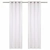 VIDAXL Rideaux Avec Anneaux En Metal 2 Pcs Coton 140x175 Cm Blanc -Auchan Boutique B2CD 94