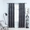 VIDAXL Rideaux Occultants Et Anneaux 2pcs Velours Anthracite 140x175cm 1 VIDAXL Rideaux Occultants Et Anneaux 2pcs Velours Anthracite 140x175cm -Auchan Boutique B2CD 960