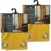 TOILINUX Lot De 2 Rideaux Lilou - 140 X 260 Cm - Ocre -Auchan Boutique B2CD 990